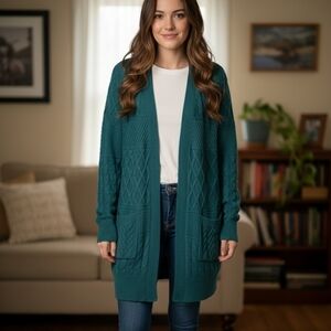 Faded Glory Women's Deep Teal Cardigan